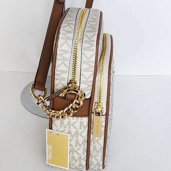 Michael Kors Jet Set Travel Chain Crossbody - Vanilla - NWT - Picture 3 of 9